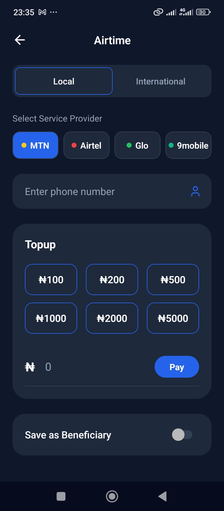 Airtime Recharge
