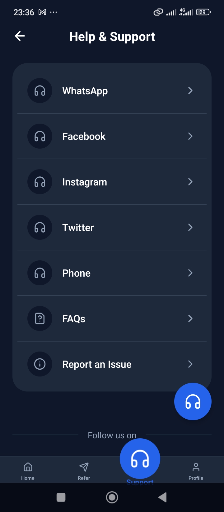 Help Screen